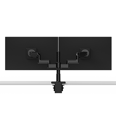 M/Flex M2.1 双显示器支架，4 英寸/动态链接，12 英寸主杆，100x100 毫米 VESA