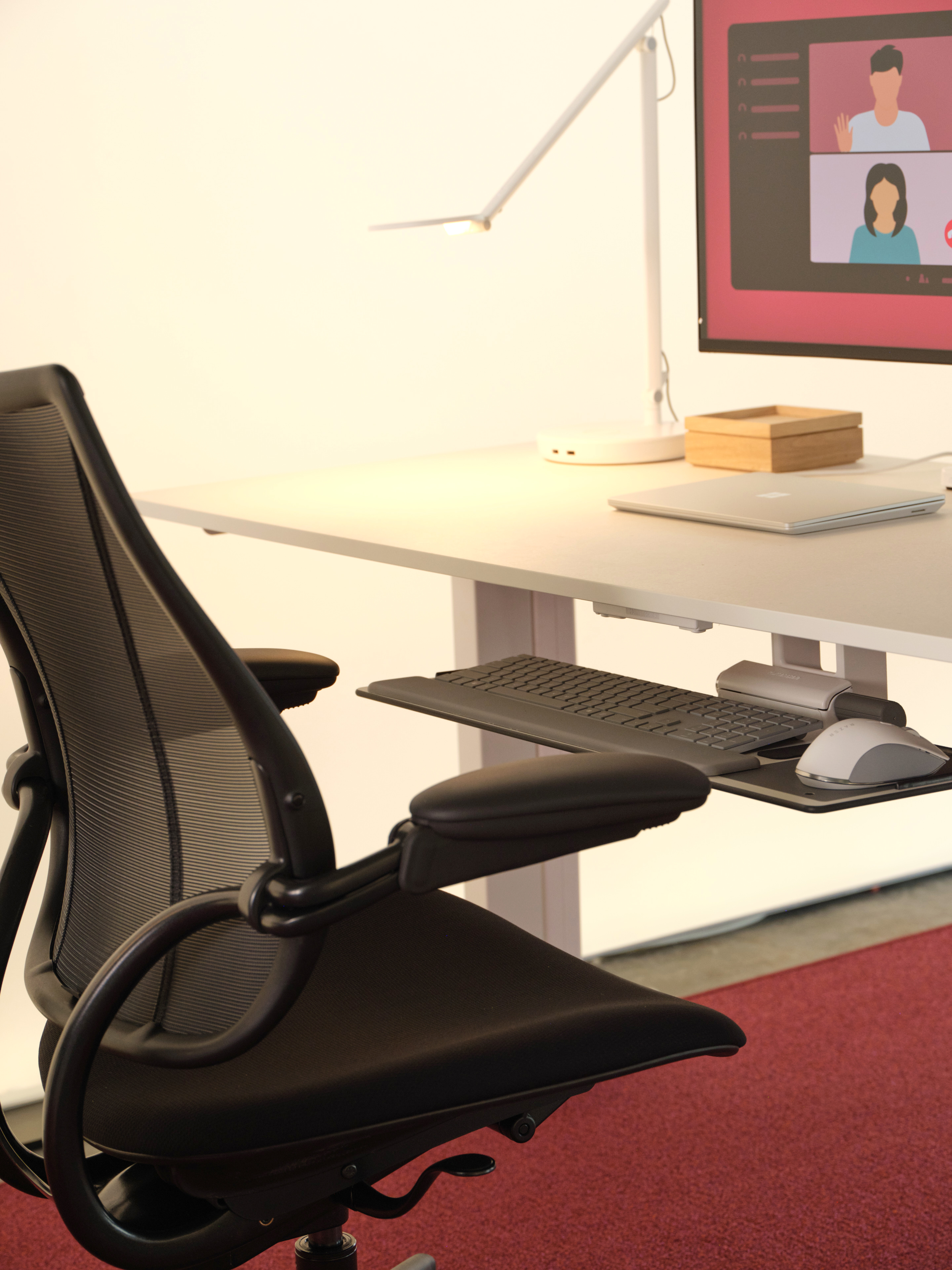 WFH desk setup